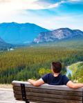 Nyd udsigten over Banff National Park